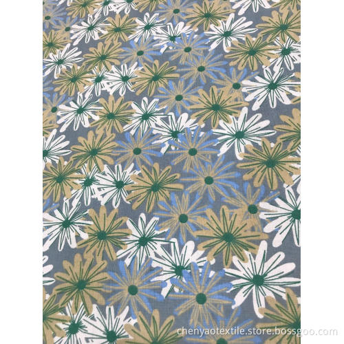 Ink Style Design with Cotton Linen Printed Fabric